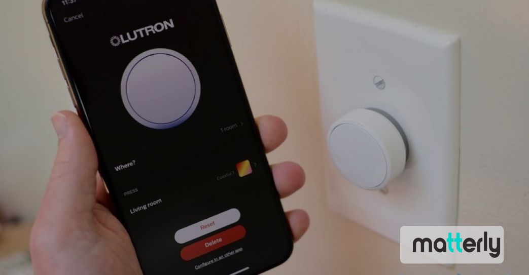 Lutron Aurora Matter-Companionable Smart Dimmer