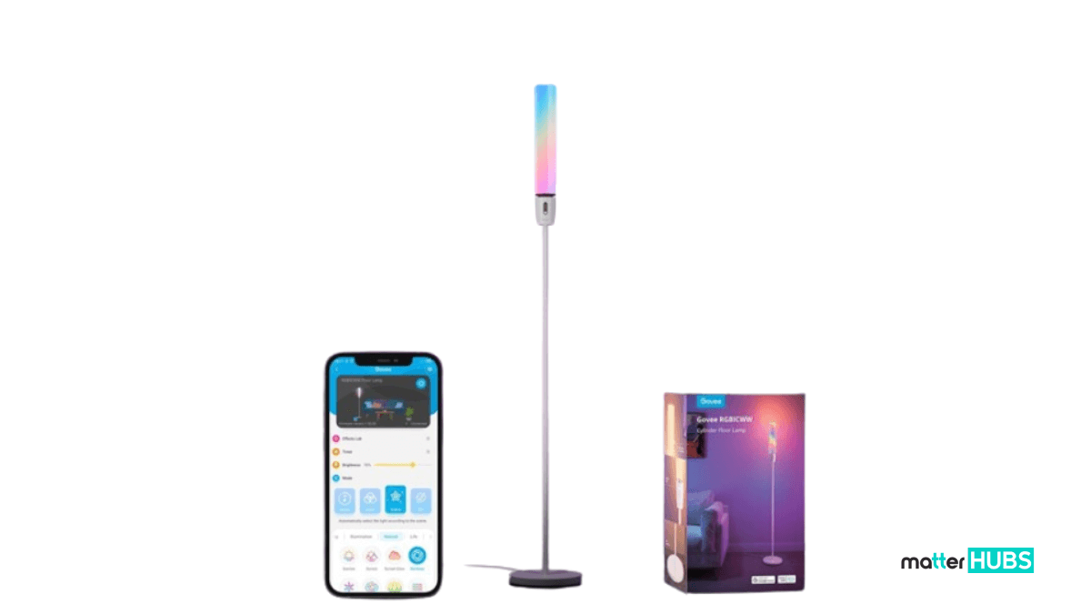 Add Govee RGBICWW Cylinder Floor Lamp for your smart home.